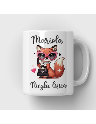 Kubek z dowolnym imieniem niezła z Ciebie lisica