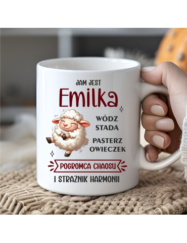 Kubek wódz stada z dowolnym imieniem