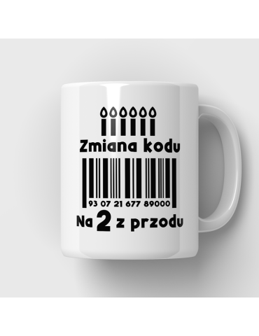 Kubek na urodziny zmiana kodu tort dowolna data