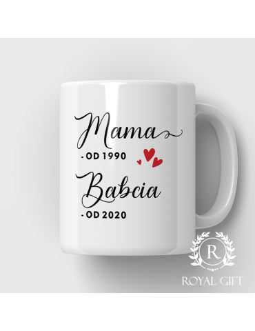 Kubek dla mamy i babci z rokiem