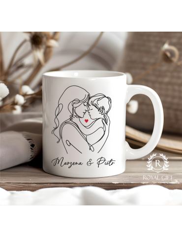 Kubek na Dzień Mamy linearny (Mama i Syn)
