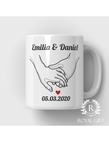 Kubek dla pary ręce personalizowany (2)