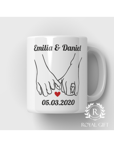 Kubek dla pary ręce personalizowany (1)