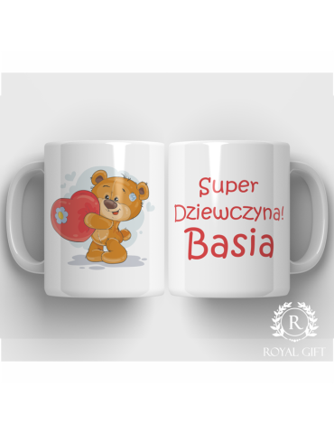 copy of Kubek na Dzień Kobiet z misie i imieniem