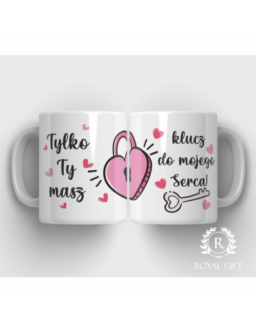 Kubek na walentynki Klucz do serca