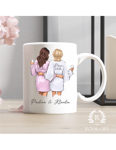 Kubek personalizowany dla świadkowej podziękowanie lub prośba