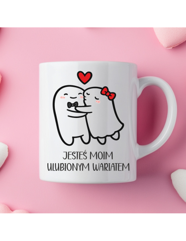 Kubek „Jesteś moim ulubionym wariatem” – zabawny prezent dla zakochanych