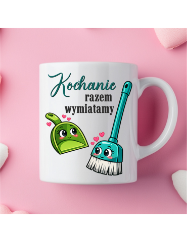 Kubek „Razem wymiatamy” – śmieszny prezent dla par