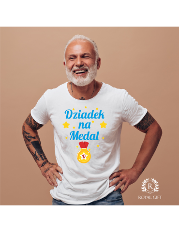 Koszulka dla Dziadka "Dziadek na medal"