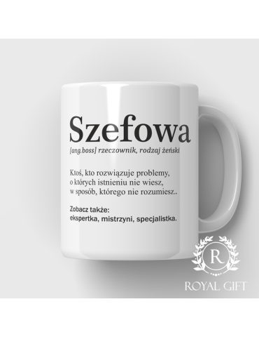 Kubek Szefowa - wycinek ze słownika