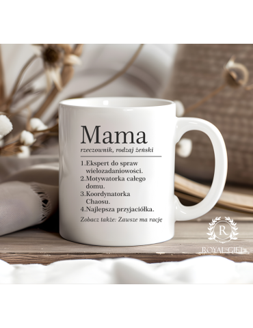 Kubek Mama - wycinek ze słownika