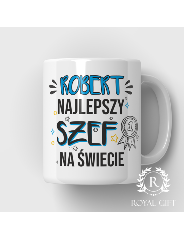 Kubek z dowolnym imieniem "Najlepszy Szef na świecie "