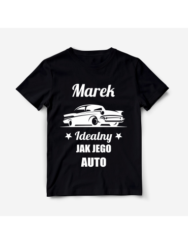 Koszulka z autem retro + imię (1)