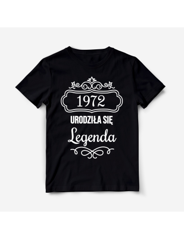 Koszulka "Urodziła się legenda" + rok urodzin