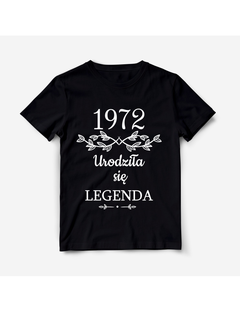 Koszulka "Urodziła się legenda" + rok urodzin