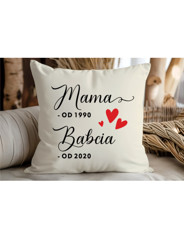Poduszka Dla Babci z datą