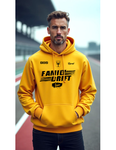 Bluza Family drift z imieniem- model unisex Zółta