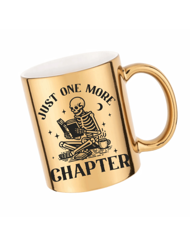Kubek Chrom złoty Just one more chapter